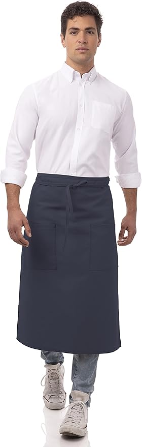 Chef Works Unisex Two Pocket Bistro Apron