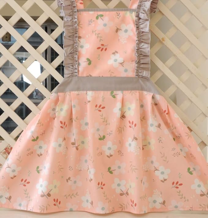CRB Fashion Kids Cooking Baking Apron | Toddler, Little Girls, Cute Kitchen Chef Aprons