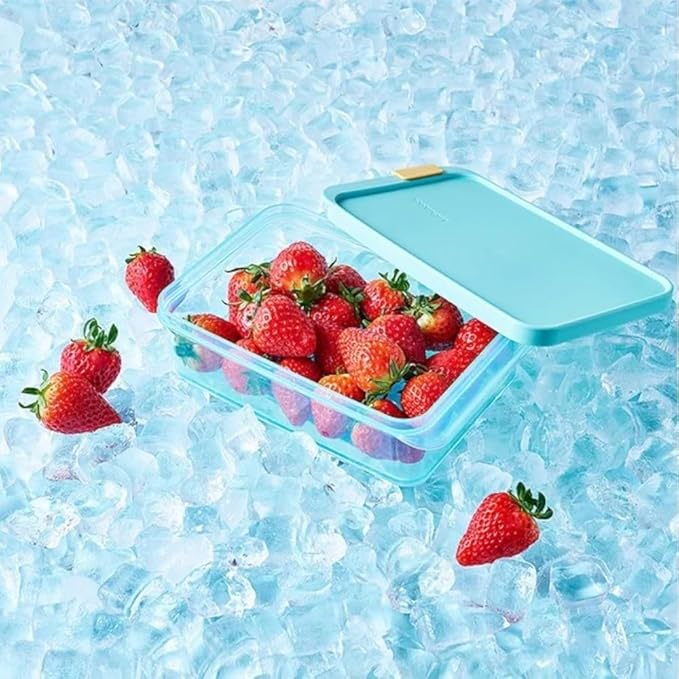 LocknLock HFL103 Freezer Fit Plastic Food Storage Container with Lid for Kitchen, Lunch, Meal Prep, and Leftovers, BPA-Free, Airtight, Leakproof, Microwave, Dishwasher-Safe, 1.05L