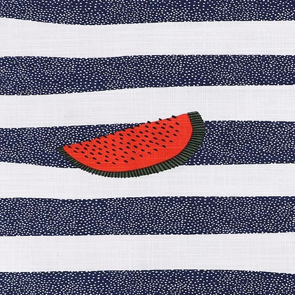 Ruvanti Placemats 100% Cotton 13x19 Inch, Dining Table Placemats Set of 6, Modern Place Mats for Dining Table Decor, Kitchen & Table Linens, Coffee Mat for Christmas Dinners - Watermelon