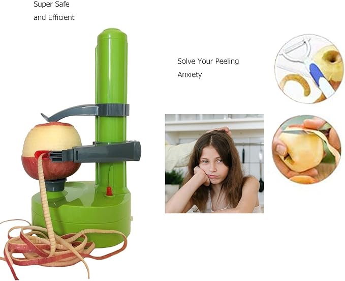 Electric Potato Peeler for Kitchen Vegetable Peelers for Zucchini Carrot Automatic Potato Peeler Electric Peeler Fruit Peeler for Apples Orange Mango Lemon Kiwi Rotate Express