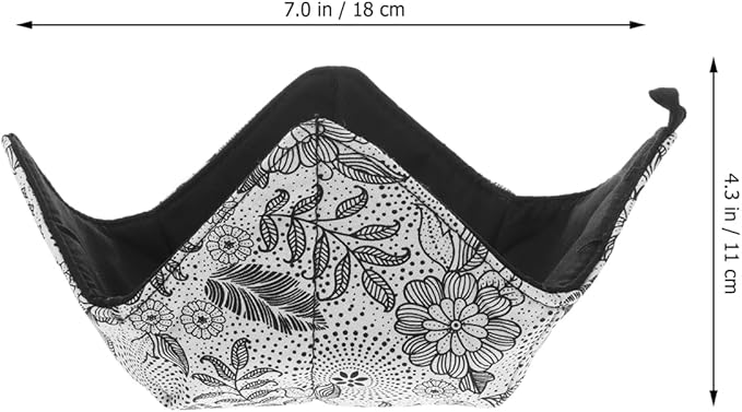 Quilted Microwave Bowl Holder Potholder Machine Washable Hot Pad Kitchen Ideal Soup Dishes