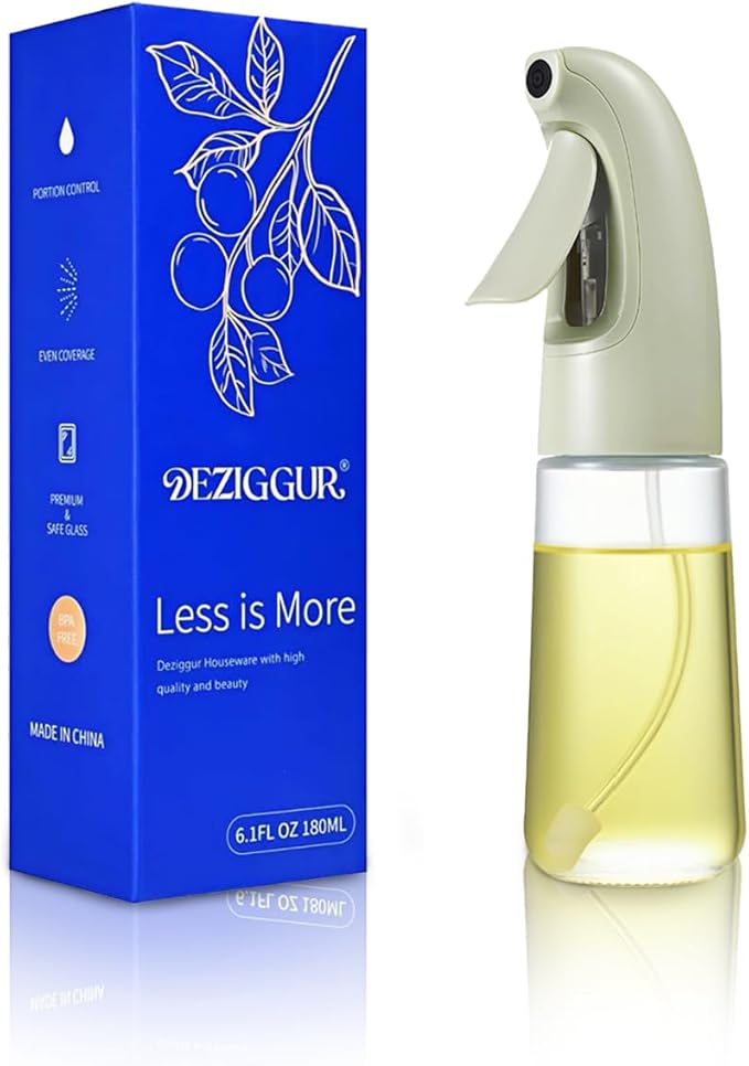 Oil Sprayer for Cooking, Olive Oil Sprayer Mister, Olive Oil Spray Bottle for Cooking, Salads, BBQs and More (Green)