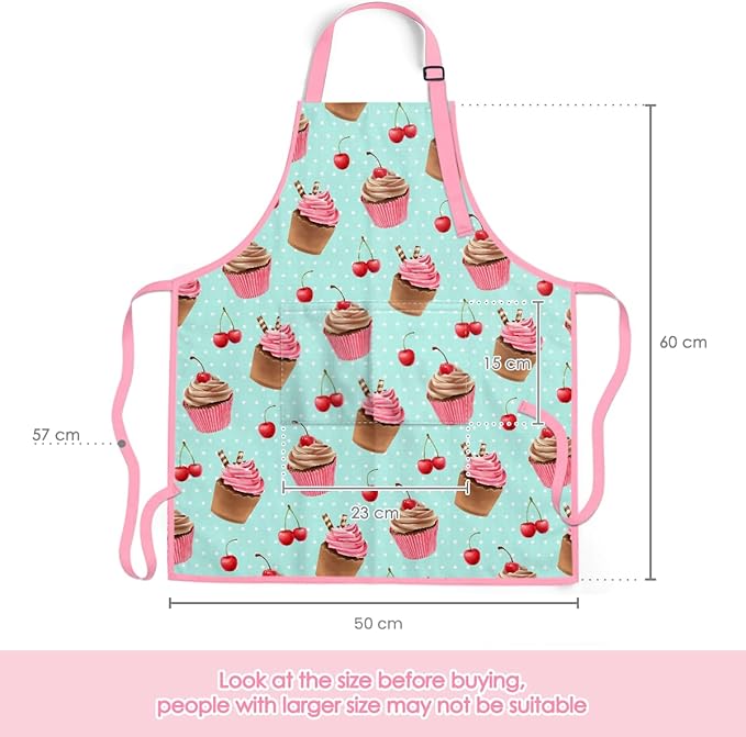 SANDJEST Kids Apron with Chefs Hat Set, Kitchen Apron Gifts