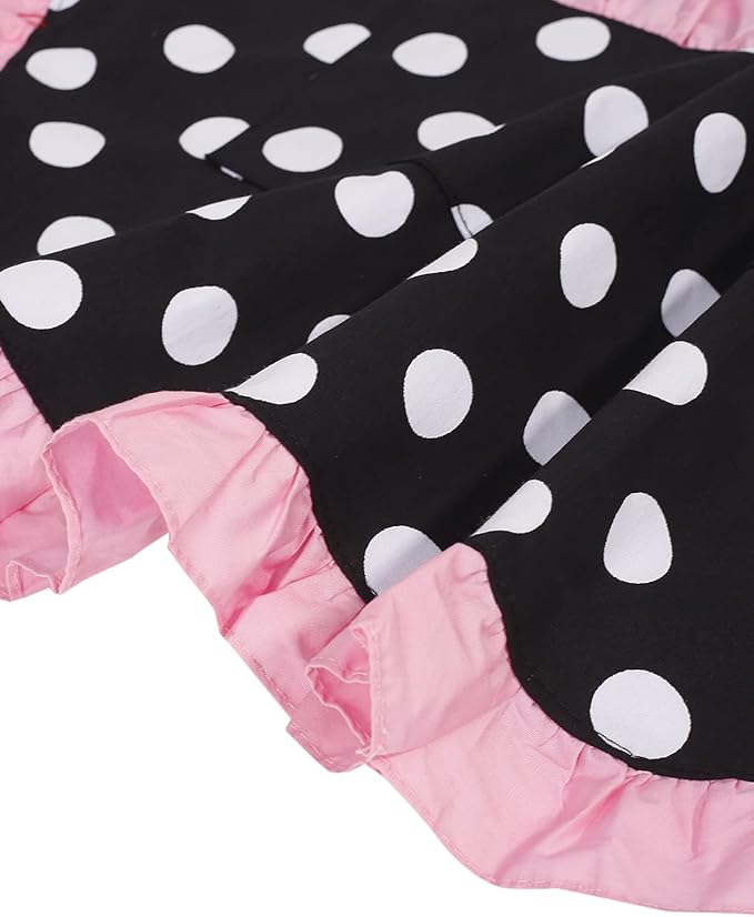 RosieLily Retro Aprons for Women with Pockets Vintage Apron Kitchen Apron for Cooking Baking Cute