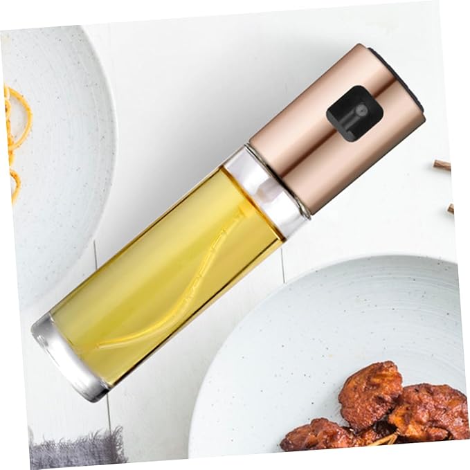 Cabilock Stainless Steel Oil and Vinegar Spray Bottle Refillable Misting Sprayer for Cooking Bbq and Baking Random Color for Even Distribution and Easy Cleaning