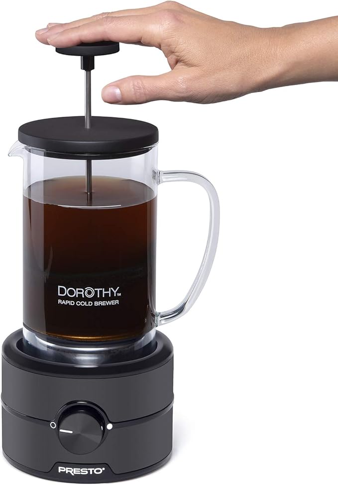 Presto 02937 Dorothy™ Electric Rapid Cold Brewer - Cold brew at home in 15 minutes - No more waiting 12 to 24 hours.