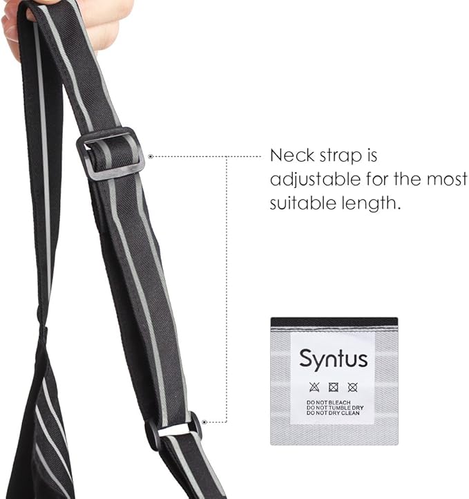 Syntus Apron for Men Women, Adjustable Cooking Kitchen Chef Aprons with 2 Pockets, Cotton/Polycotton/Polyester