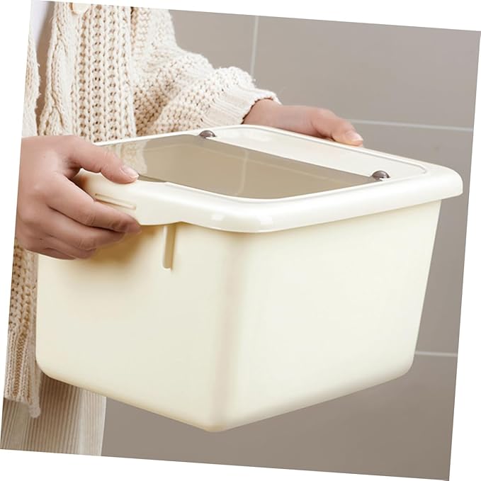 Alipis Rice Container with Clear Lid Airtight Storage Bucket for Grains Cereal and Pet Food Capacity Food Storage for Kitchen Pantry Organization