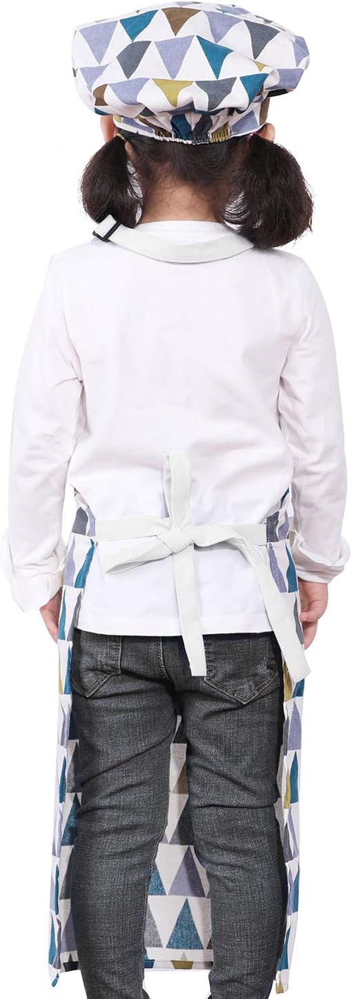 Adjustable Apron and Chef Hat Set for Cooking and Baking