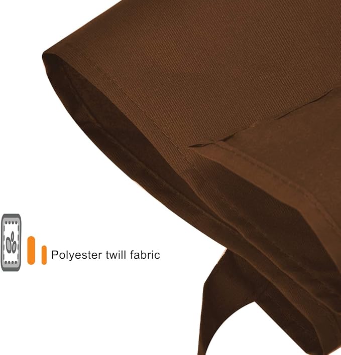 Plain Brown Bib Aprons Bulk for Women Men with 2 Front Pockets-Painting Baking Aprons in Size 24"x28"(Coffee-15 pcs)