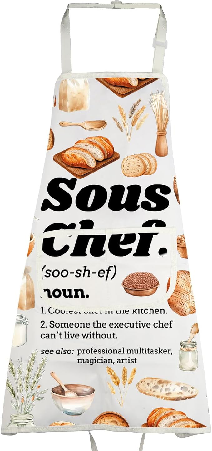 VAMSII Sous Chef Apron Gift for Chefs Cooking Lover Gift BBQ Griller Culinary Gift Pastry Sous Chef Gift Baking Themed Gift