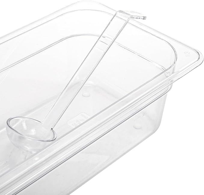 Coloch 20 Pack 1oz Plastic Small Ladle, 7 Inch Clear Mini Ladle Long Handle Punch Bowl Ladles Mini Serving Spoon for Juice, Topping, Dressing, Soup, Gravy, Pouch Bowl, Cocktail
