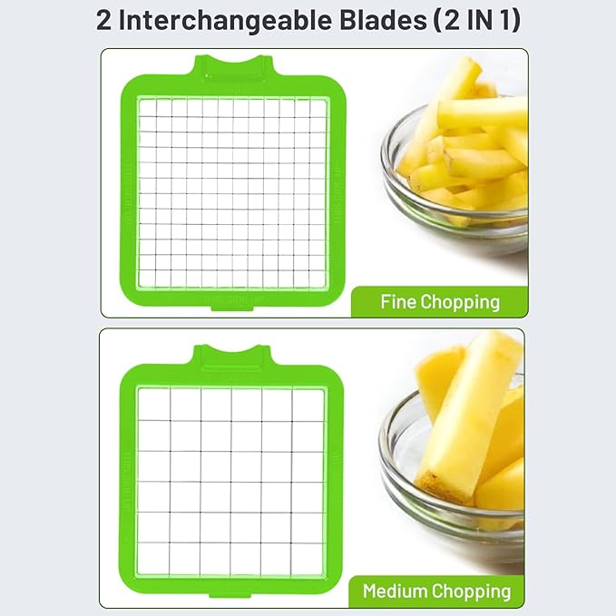 Vegetable Chopper with Large Container(Greygreen)