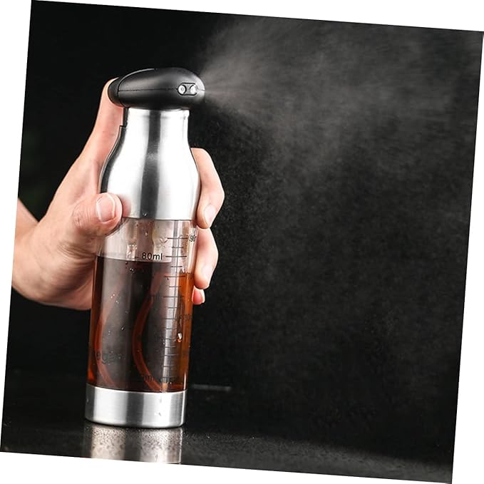 PRETYZOOM Oil Vinegar Sprayer Kitchen Oil Bottle Easy Pressure Dispenser for Cooking Bbq Baking