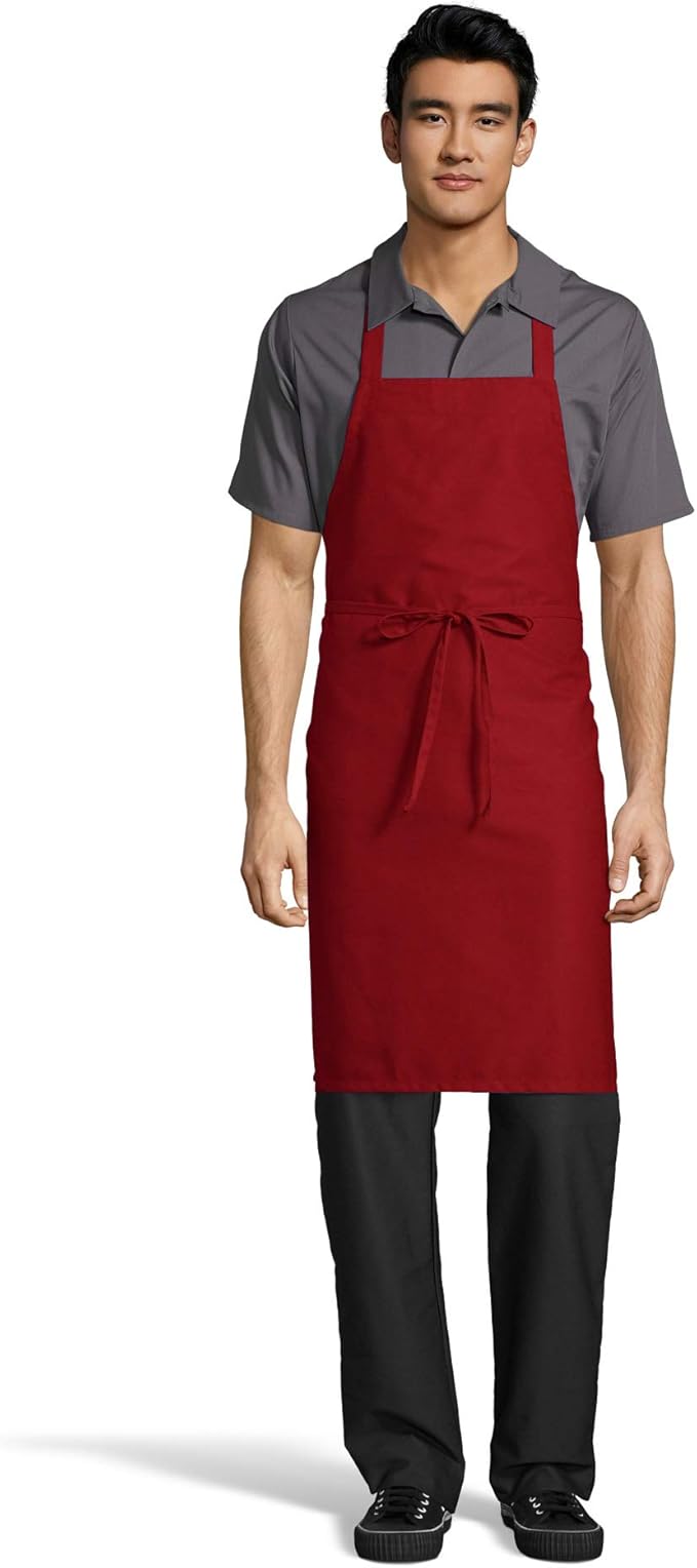Uncommon Threads Unisex Classic Restaurant Bib Apron for Work Uniform