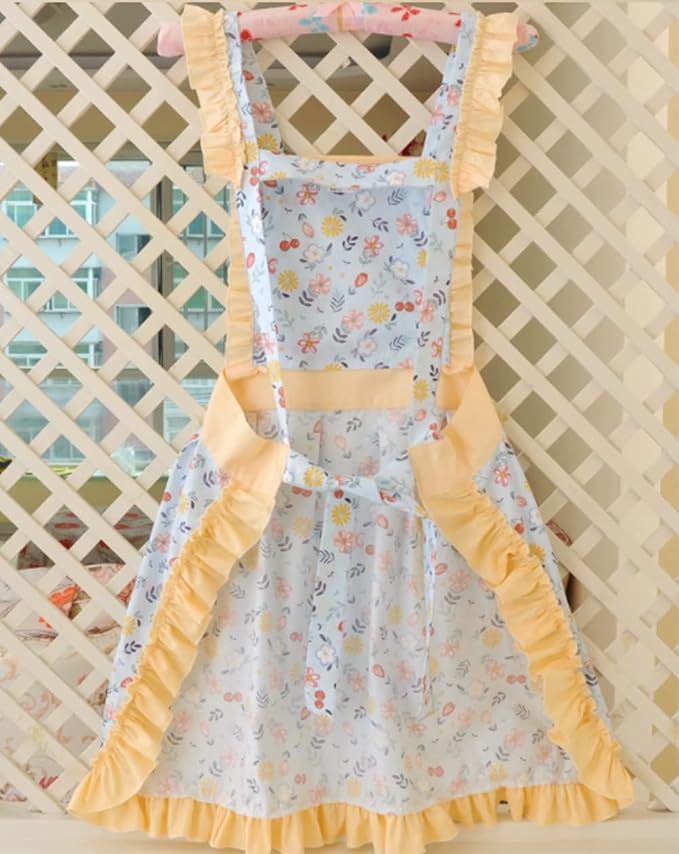 CRB Fashion Womens Cooking Baking Apron | Ladies, Woman, Kitchen Chef Aprons with Pocket