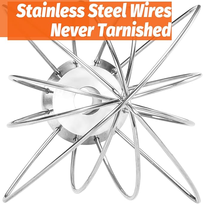 Whisk Attachment Stainless Steel Wires Whip K45WW Parts fit KitchenAid 4.5 and 5 QT Tilt Head Stand Mixer