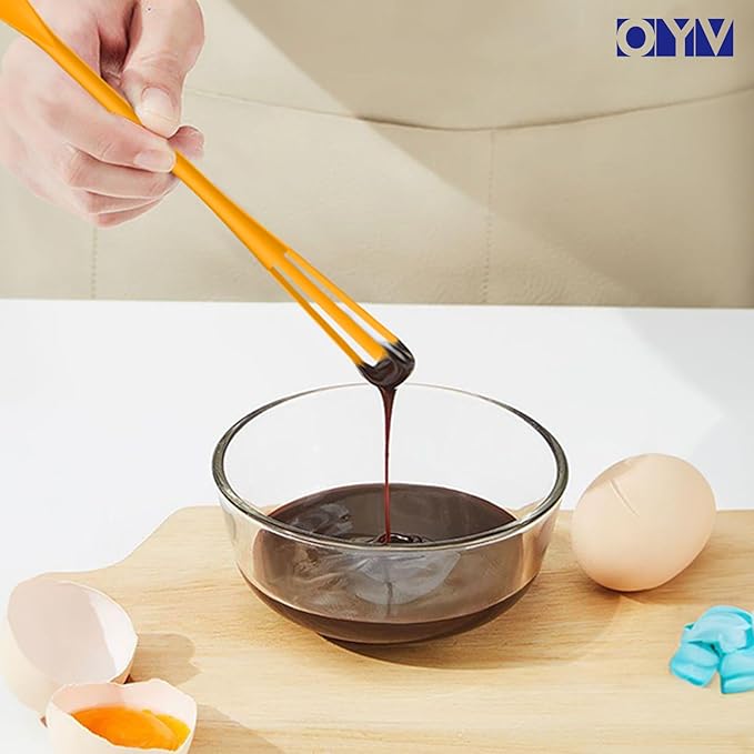 OYV multifunctional mini whisk,mini spoon,small whisks for cooking,tiny whisk 2 pieces,mini small wisk,for Blending,Whisking,Beating Ingredients, Mixing Sauces