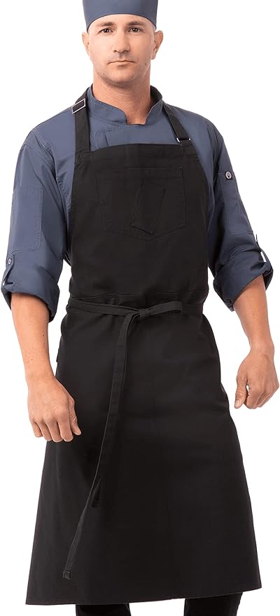 Chef Works Unisex Rockford Chefs Bib Apron