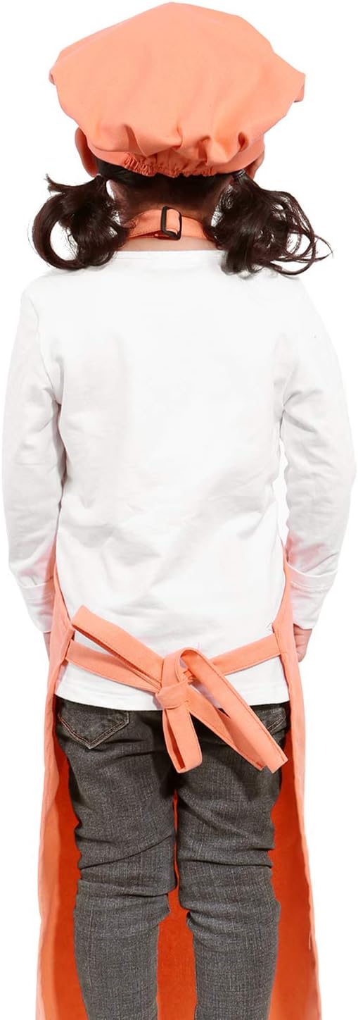 Adjustable Apron and Chef Hat Set for Cooking and Baking