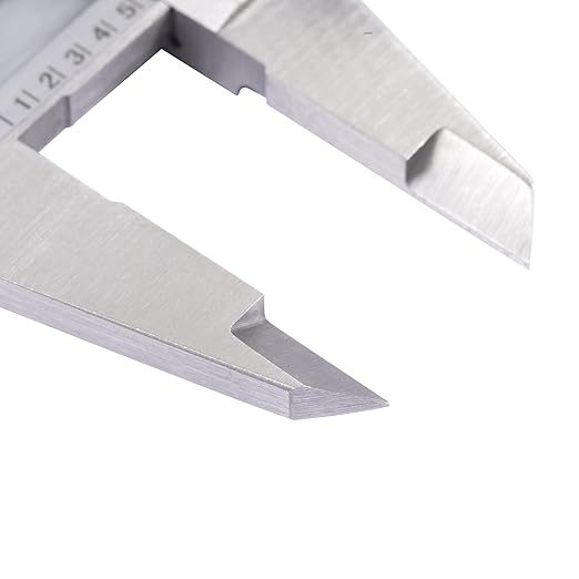 PEC Dial Caliper 0-4 Inch, Stainless Steel Precision Measuring Tool with Shock-Proof Dial, High Accuracy ±0.001"