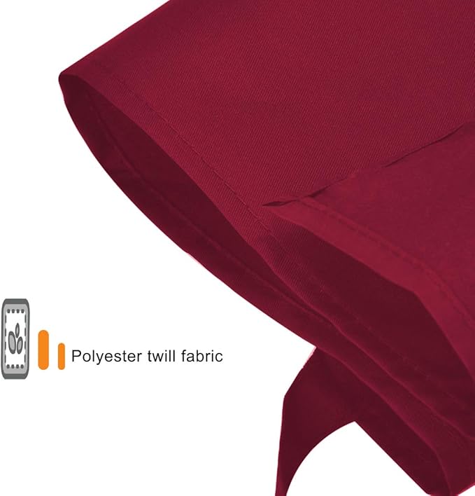 Total 15 PCS Deep Red Plain Deep Red Bib Apron for Women Men Adult with 2 Front Pockets-Painting Baking Cooking Kitchen Apron for Women Girls-(Wine,15pcs)
