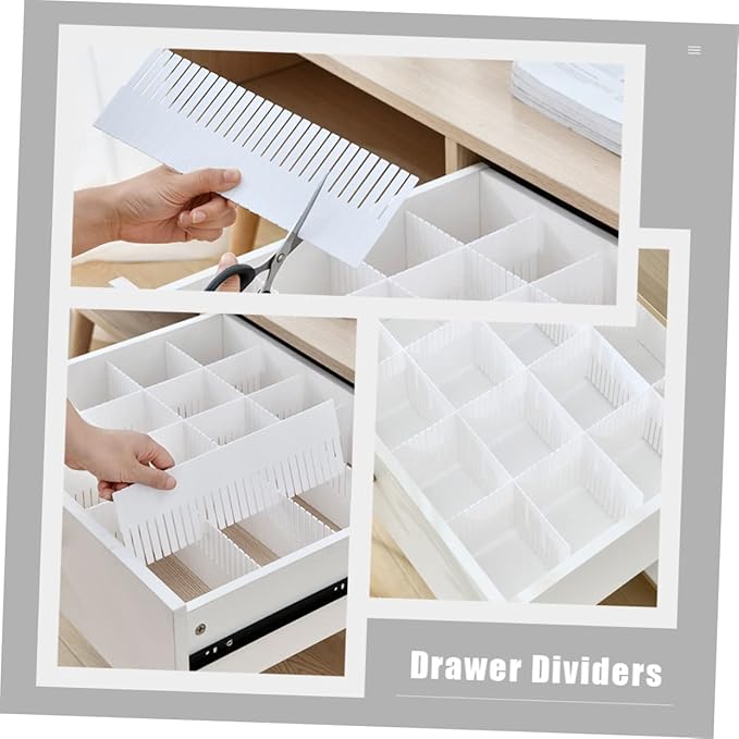 PRETYZOOM 10pcs Home Drawer Separator Multipurpose Drawer Divider Neat Orderly Storage