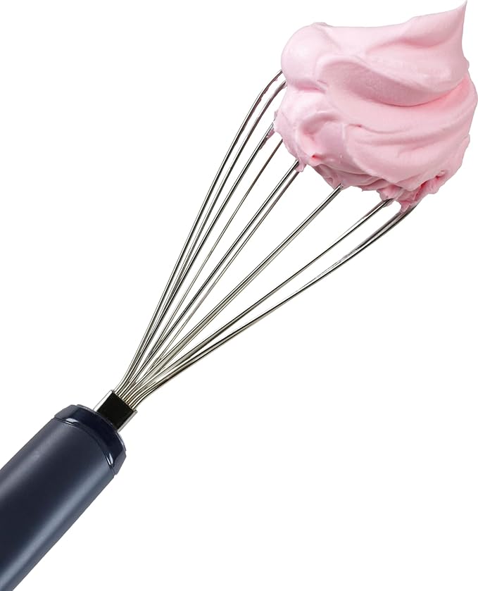 GoodCook Everyday Balloon Whisk with Stainless Steel Wire Whips, 10.5-Inch, Black