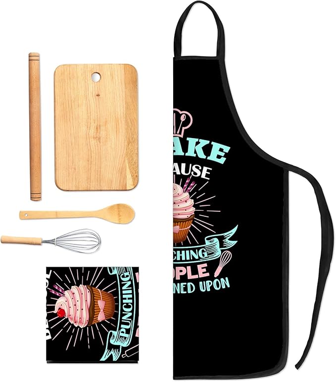Baking Apron for Women I Baking Because People Is Frowned Aprons Gifts for Men Woman Family Friends