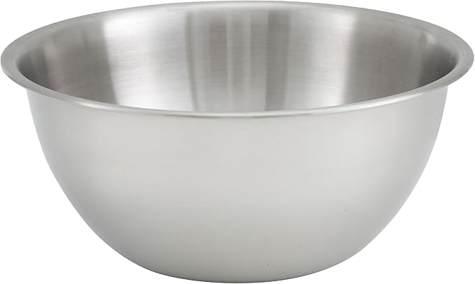 Winco 13 Quart Heavy-Duty Stainless Steel Mixing Bowl, Deep
