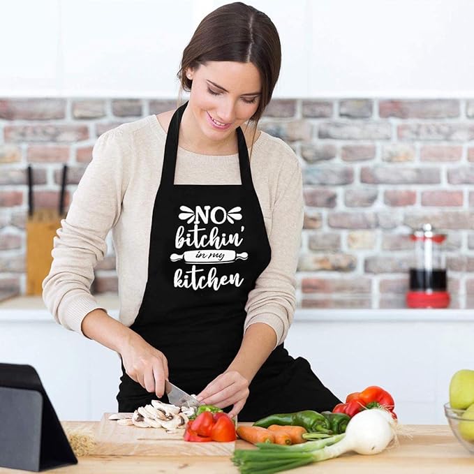 Funny apron for men Adjustable Waterproof with Pockets for Cooking Baking BBQ Gift Apron for Day, Birthday Gifts
