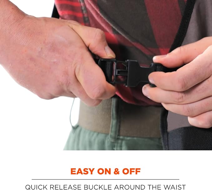 Ergodyne - 13696 Arsenal 5705 Full Length Tool Work Apron, 13-Pockets, Gray