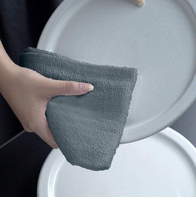 Avalon Towels Bar Towels (Pack of 60) Size 14x17 Inches – 100% Cotton, Absorbent and Reusable Cleaning Rags, Multipurpose Cleaning Towels, Terry Cloth Rags, Durable Shop Rags (Grey)