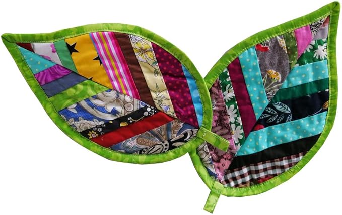 Leaves Pot Holders for Kitchen hot Pads 100% Cotton Set of 2 Heat Resistant for BBQ/Cooking/Baking/Grilling/Microwave/Barbecue