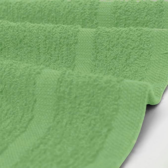 Avalon Towels Cotton Washcloths 24-Pack – 12 x 12 Inch Sage Green Super Soft & Absorbent Ring-Spun Cotton Wash Cloths for Face, Bath, Spa, Gym, Hotel & Cleaning
