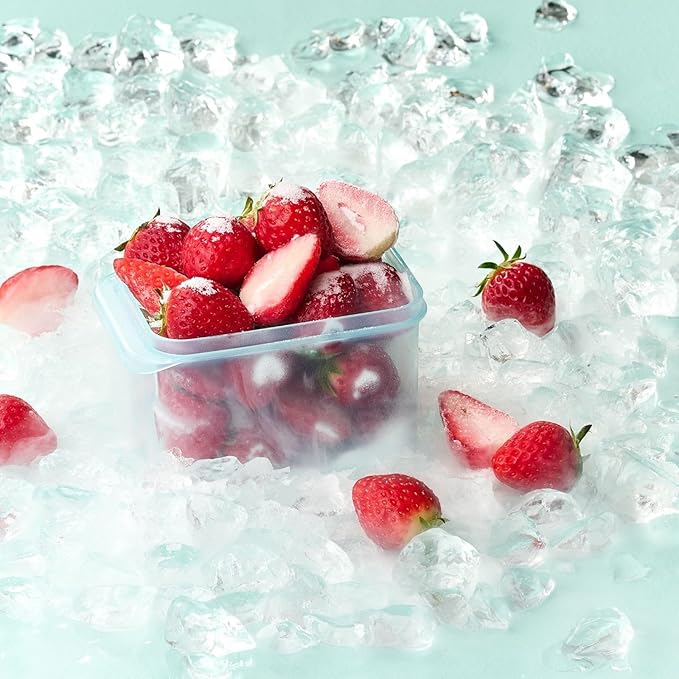 LocknLock HFL102 Freezer Fit Plastic Food Storage Container with Lid for Kitchen, Lunch, Meal Prep, and Leftovers, BPA-Free, Airtight, Leakproof, Microwave, Dishwasher-Safe, 750ml