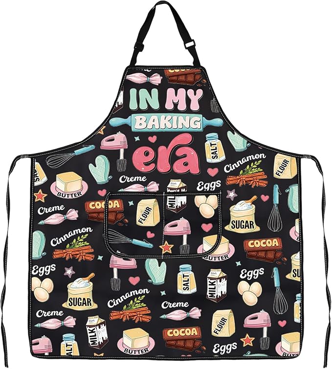WSNANG Funny Baking Aprons with Pockets In My Baking Era Apron Bakers Gifts Pastry Chef Gift