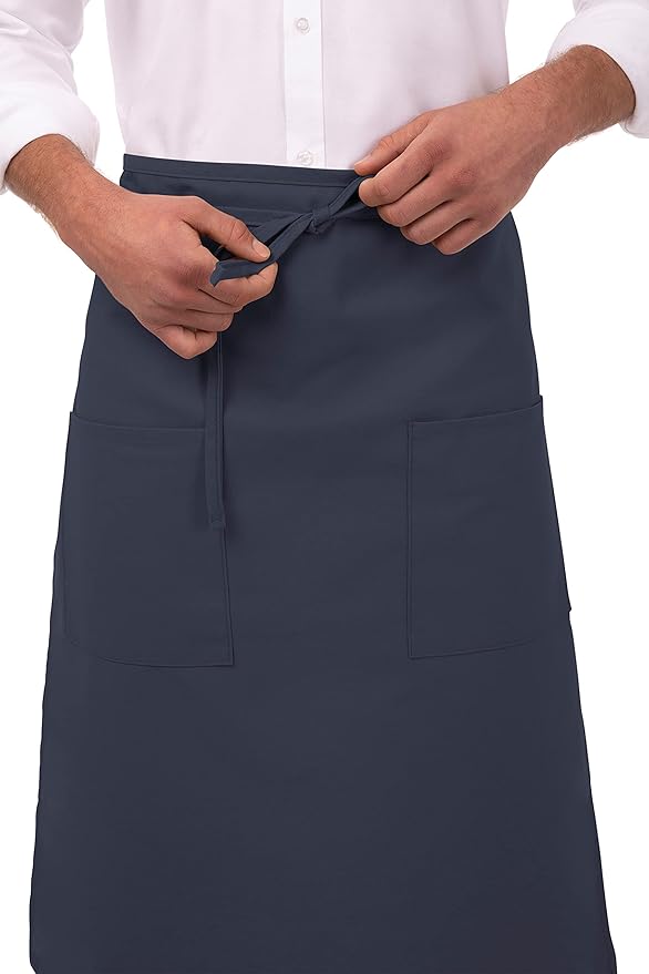 Chef Works Unisex Two Pocket Bistro Apron