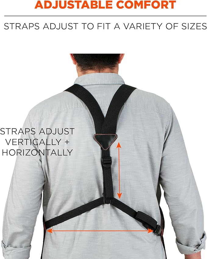 Ergodyne - 13694 Arsenal 5704 Torso Length Work Tool Apron, 22-Pockets, Gray