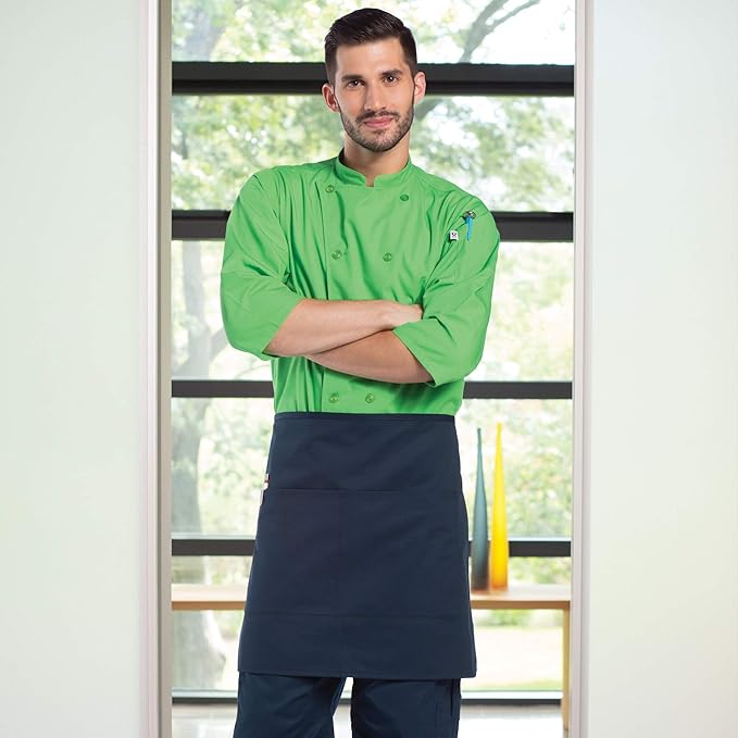 Uncommon Threads Unisex Half Waist Apron with Two Pockets