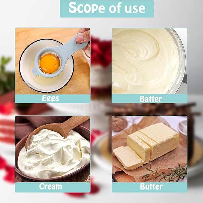Semi-automatic Whisk, Stainless Steel Egg Beater, Hand Push Rotary Whisks Mixer Stirrer for Making Cream, Whisking, Beating and Stirring (3 Color2)