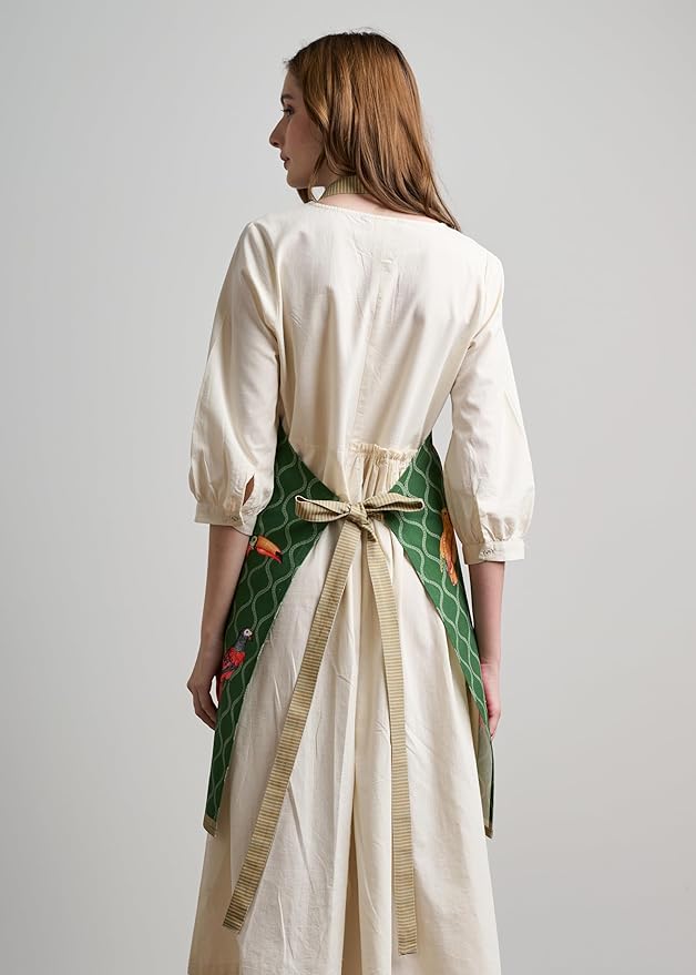 Maison d' Hermine 100% Cotton Apron for women with Pocket Kitchen Chef Apron for Men Cooking Mothers Day Gifts