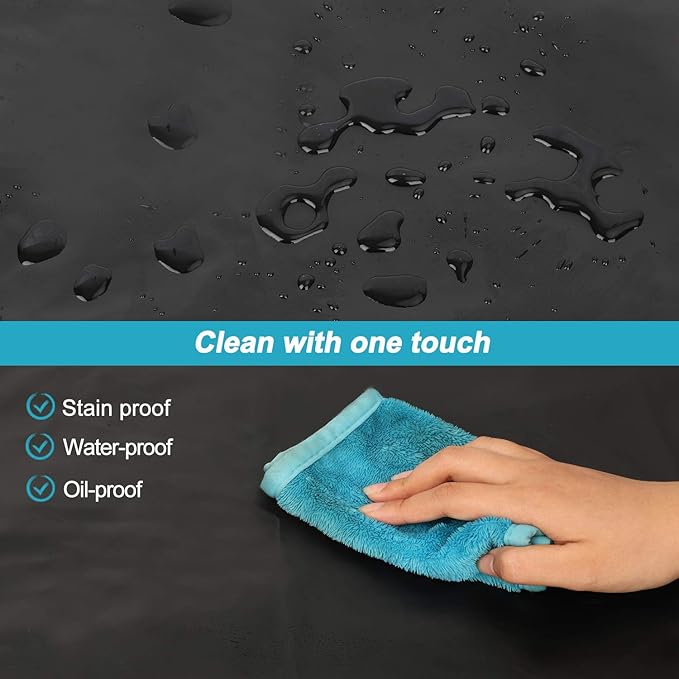 Gotega Waterproof Rubber Vinyl Apron Adjustable Dishwasher Apron - Apron for Women Men Heavy Duty Work Apron