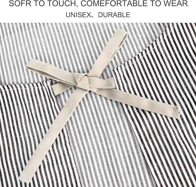 Serrenf 2 Pack Apron, Cooking Kitchen Aprons, Adjustable Bib Apron with 2 Pockets for Men Women Chef Apron
