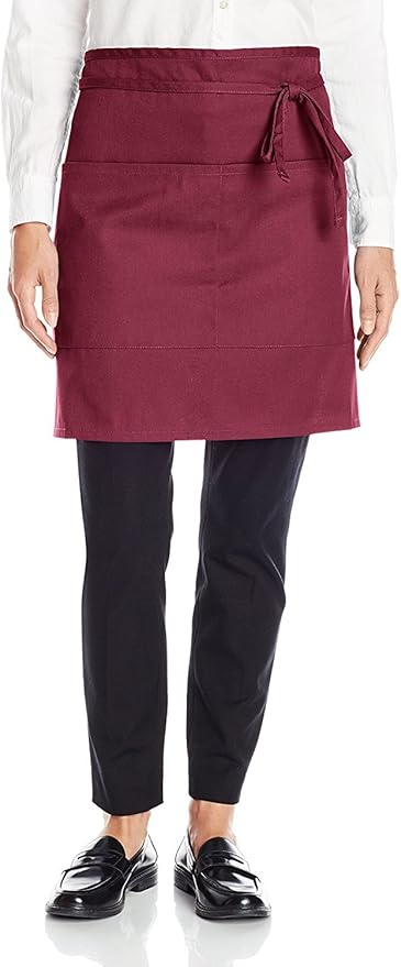 Uncommon Threads Unisex Half Waist Apron with Two Pockets