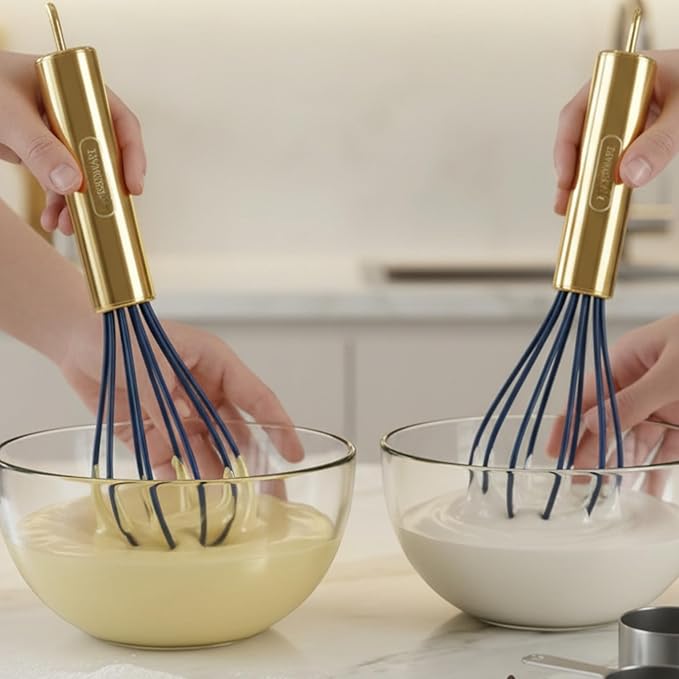 Farberware Professional Silicone Mini Whisks, Set of 2 (Blue)