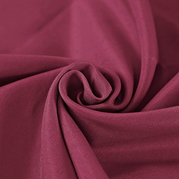 Cloth Napkins 17x17 inch Washable Polyester Dinner Napkins Soft Table Napkins for Wedding Party Dining Banquet(Burgundy,50PCS)