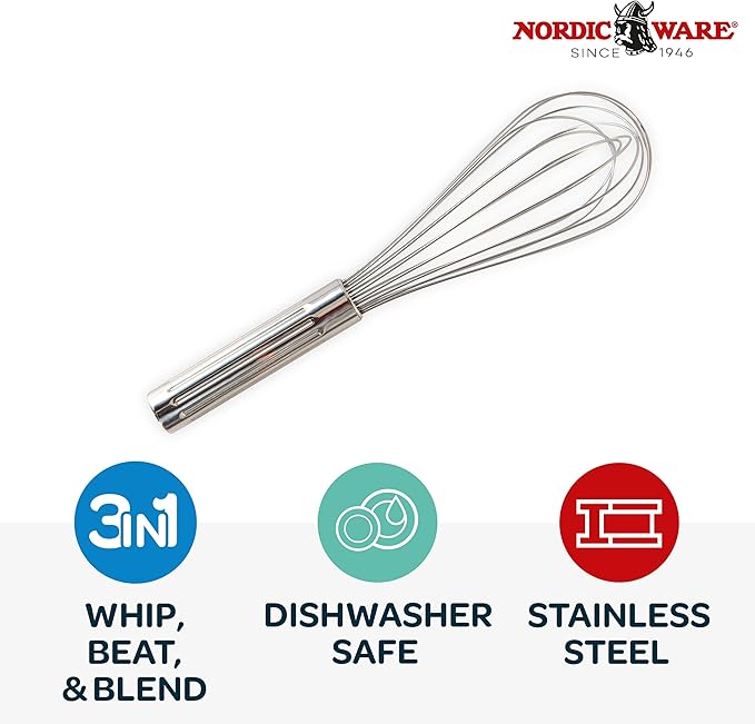 Nordic Ware Large Whisk, 11-Inch, Stainless Steel