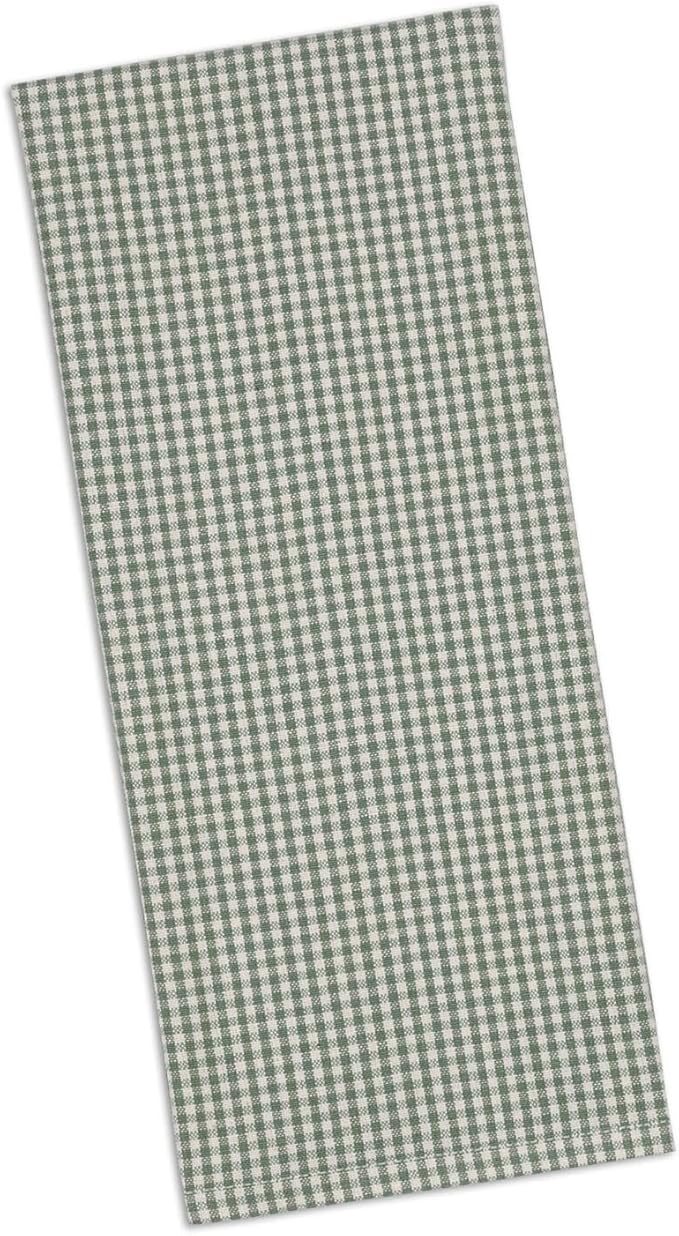DII Everyday Kitchen, Urban Stripe & Basic Dishtowels, 18x28, Sage, 4 Piece